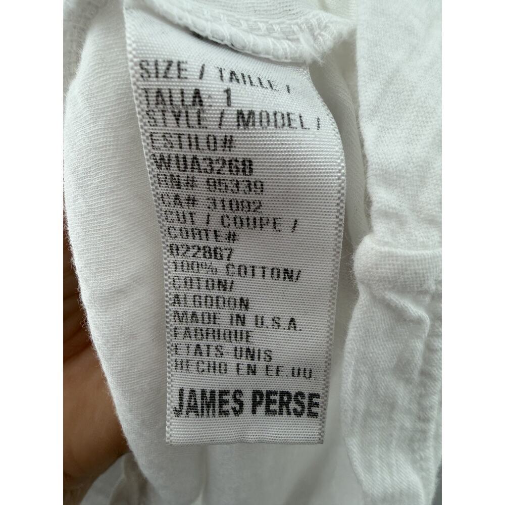 James Perse Women's White Cotton Scoop Neck Tank Top Size 1 - Picture 5 of 8
